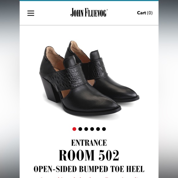 John Fluevog Shoes - John Fluevog Entrance Room 502 Open-Sided Bumped Toe Heal Shoes size 8